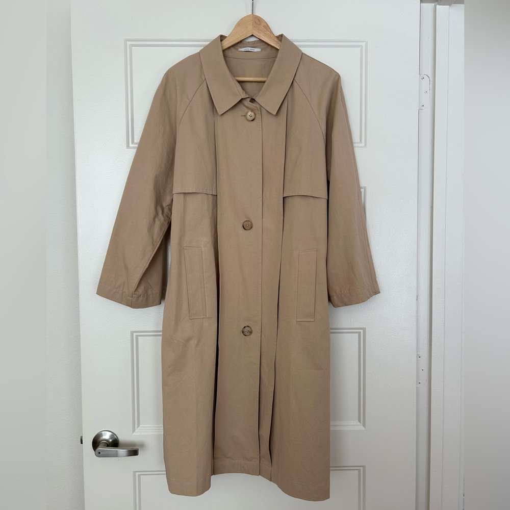 Jeana Sohn Camille Trench Coat Khaki Size 1